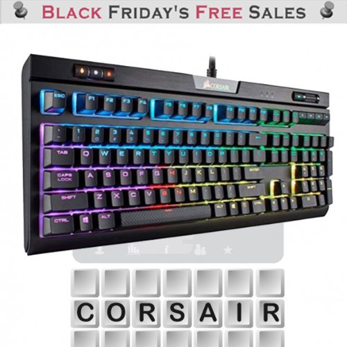 CORSAIR 커세어 STRAFE RGB MK.2 적축 컴퓨터 키보드