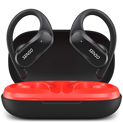 SENSO 무선 이어버드 Bluetooth True Wireless Earphones 운동을 위한 TWS 최고의 스포츠 헤드폰 소음 차단 579781 미국출고 이어폰