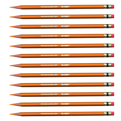 프리즈마 지우개 오렌지 세트 12개 600168 미국 색연필