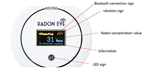 라돈아이 휴대용 가정용 스마트 라돈측정기 RD200 (미국내수용)