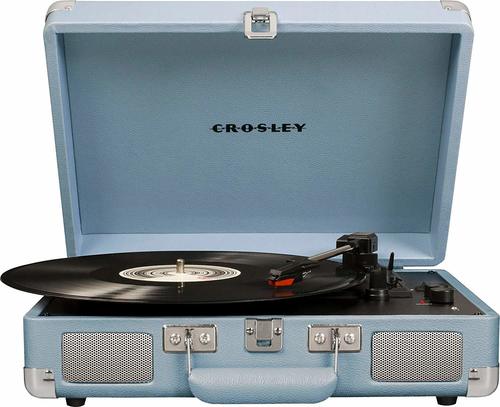 크로슬리 크루저 디럭스 빈티지 블루투스 턴테이블, Crosley Cruiser Deluxe Vintage 3-speed Bluetooth CR8005D 미국직배송
