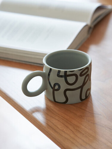 디자인 머그컵 아이디어 감각 커피잔 도자기 커플