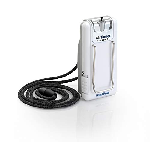 자동차 차량 공기청정기 미국 AirTamer A302 소형 개인 및 휴대 리튬 배터리 작동 연기 냄새 제거-612152