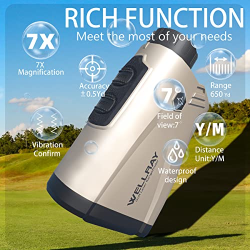 골프거리 측정기 미국 레이저 레인지파인더 650야드 6배 배율 고정밀 경사 기능-617360