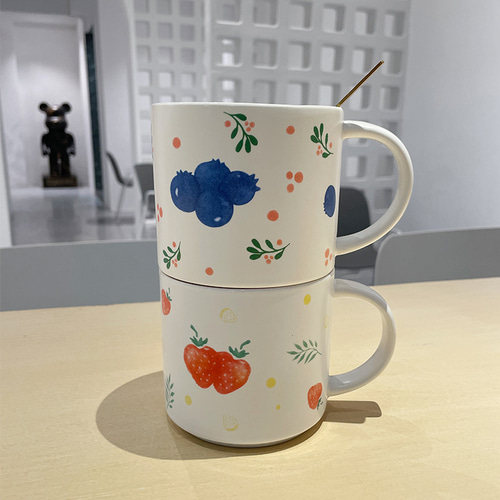 디자인 머그컵 도자기 찻잔 러브 커플 대 컵