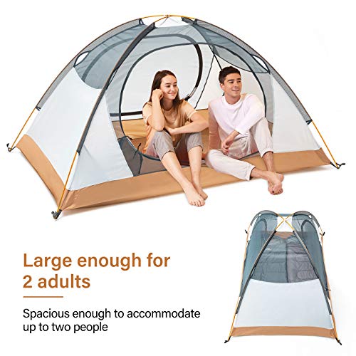 백패킹 텐트 2인용 캠핑 설치가 간편한 돔텐트 3계절 가족 캠핑 트레킹 투어