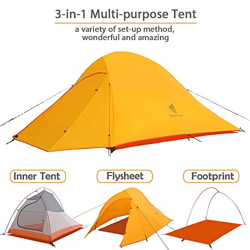 백패킹 캠핑 텐트 초경량 2인용 더블 텐트 캠핑 텐트 트레킹 야외 축제용