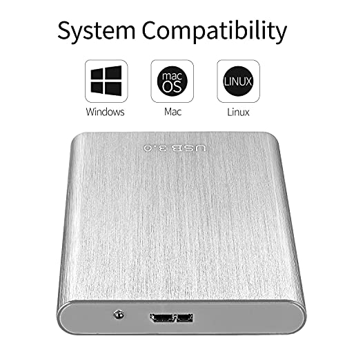 외장형하드 미국 외장HDD 2PC 노트북 및 Mac과 호환되는 TB 드라이브 휴대용 스토리지 드라이브 -620717