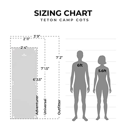 캠핑 침대 미국 특허받은 피벗 암이 있는 TETON 스포츠 접이식 -620145