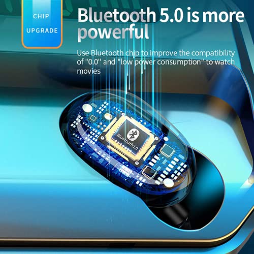 무선 이어버드 미국 이어폰  2022 새로운 블루투스 5.0 헤드셋 IPX7 방수 충전 박스 포함 100시간 재생 시간-620290