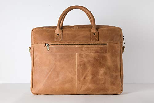 베를린 서류가방 가죽 대형 노트북 가방 카멜 브라운 독일-621505
