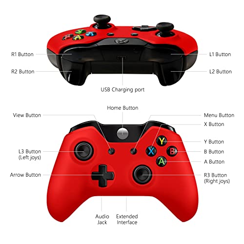 게임 무선 컨트롤러 미국 Yalamis 용 Xbox 엑스박스 One 모델 X S 빨간색 및 파란색 뒷면 검은색 -620960