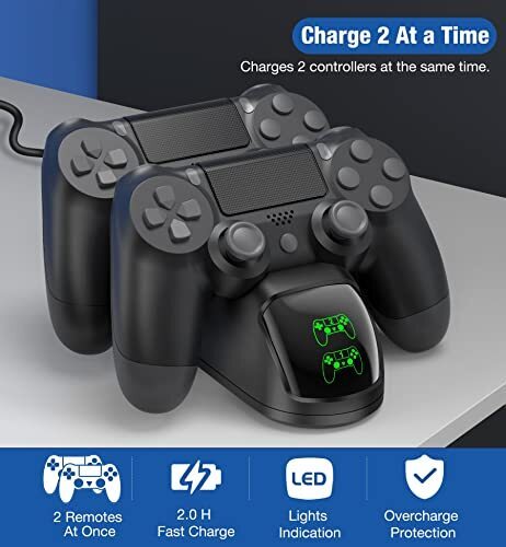 게임 무선 컨트롤러 미국 PS4 충전기 독 스테이션 플레이스테이션 4 용 PS4 충전 스테이션 급속 충전 포트-620916