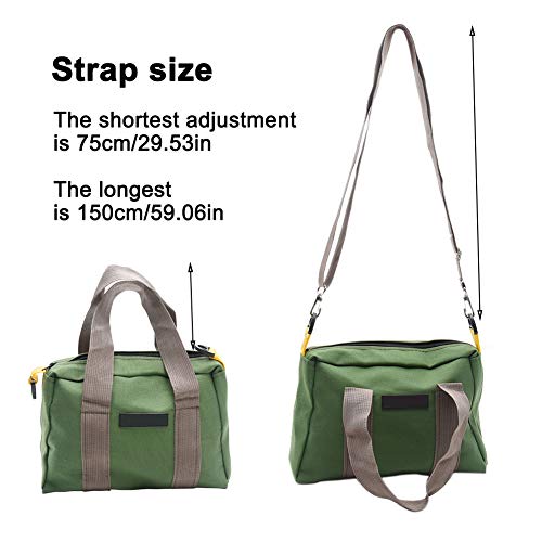 목수 공구가방 미국 조절 가능한 어깨끈이 있는 넓은 입 도구 지퍼가 달린 핸드백-616892