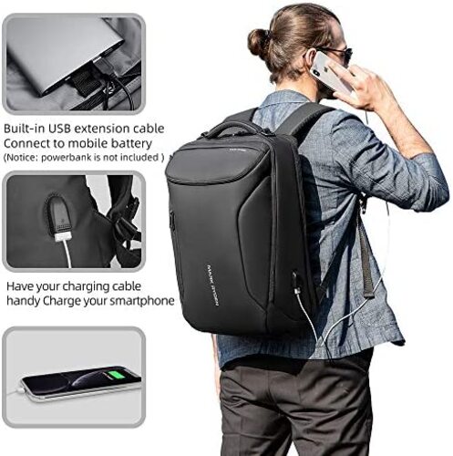 Muzee 비즈니스, 여행용 방수 173 USB 충전 플러그가 있는 인치 노트북 백팩 미국 등산 가방 배낭-626720