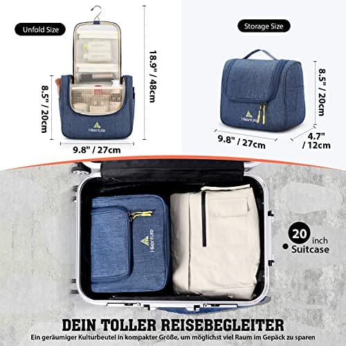 독일 여행용 세면도구 가방 걸이용 남성용 대형 화장실 야외 수납공간