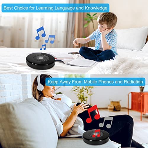 레트로 빈티지 미국 플레이어 스피커가 있는 휴대용 CD - 블루투스 CD 휴대용, 헤드폰 및 AUX 케이블이 있는 워크맨-628086