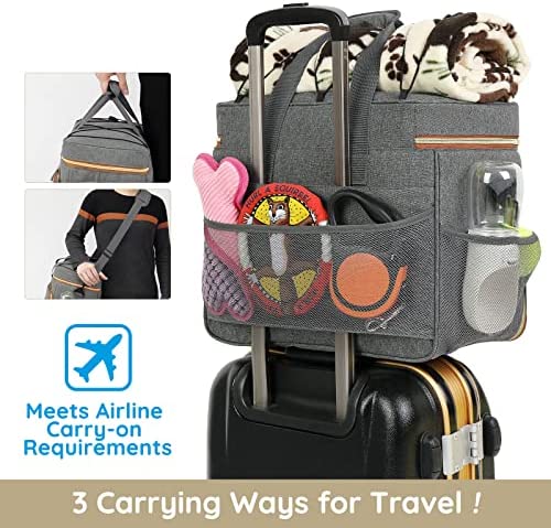 강아지 애견 고양이 가방 급식 미국 Pmpete Dog Travel Bag 항공사 승인 다기능 포켓-628747