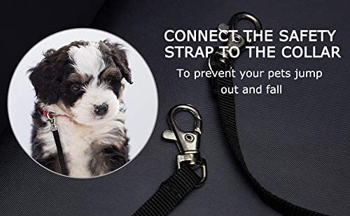 강아지 애견 고양이 가방 급식 미국 포켓이 있는 노블덕 소형견 캐리어 지갑,조절 가능한 안전 테더가 휴대용 소형견 소프트사이드 캐리어-628726
