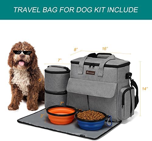 강아지 애견 고양이 가방 급식 미국 모도커 여행 주말 애완동물 여행 세트,다기능 포켓-628725