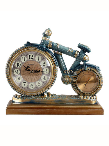 탁상시계 북유럽 리빙 앤티크 크리에이티브 공예 장식 직진차 장식 시계