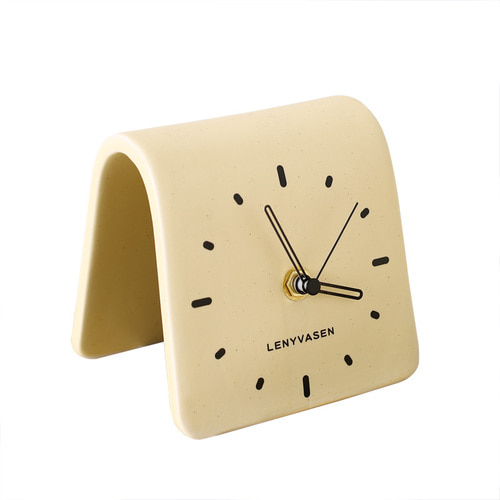탁상시계 북유럽 레니바센 크리에이티브 테이블 세라믹 시계 심플