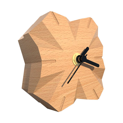 탁상시계 북유럽 원목 작은 테이블 시계 테이블 장식 무음 시계 심플 아이디어 선물
