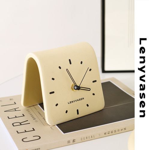 탁상시계 북유럽 레니바센 크리에이티브 테이블 세라믹 시계 심플