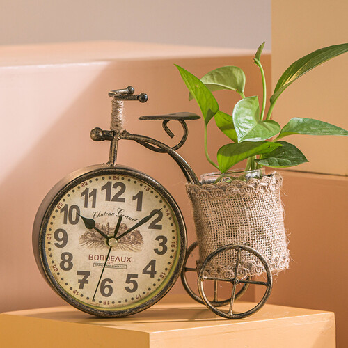 탁상시계 북유럽 빈티지 테이블 시계 패션 크리에이티브 거실 침실 장식 시계