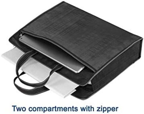 노트북 대형 가방 미국 JILJUN 지퍼가 달린 서류 서류 파일용 방수 경량 핸드백 고정-629320