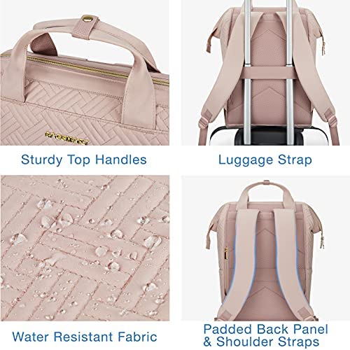 신학기 가방 미국 백팩 BAGSMART 여성 노트북 수납 15.6인치 핑크-630367