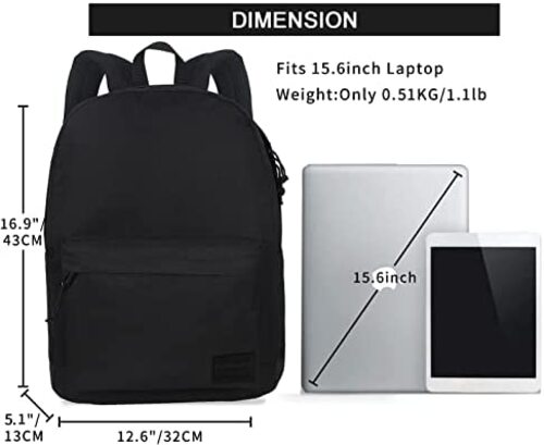 신학기 가방 미국 백팩 USB 충전 포트가 있는 SUPACOOL 경량 캐주얼 노트북 수납-630364
