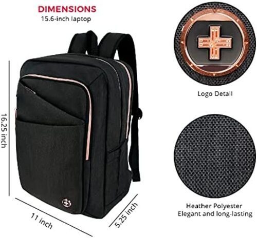 신학기 가방 미국 백팩 스위스 디지털 케이티 로즈 노트북 수납 지갑 USB 충전 포트 15.6인치-630338