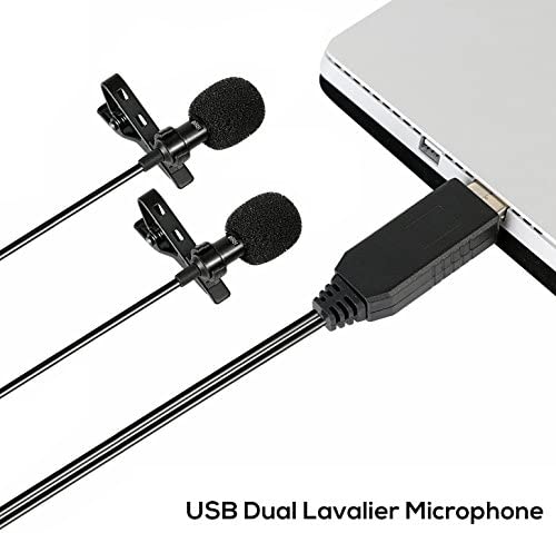 유튜브 방송 마이크 미국 USB 236 (6m) 듀얼 헤드 라발리에 라펠 전문가 클립온-630685