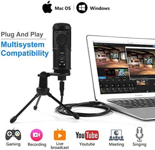 유튜브 방송 마이크 미국 디지 마커 USB 콘덴서 로폰, 플러그 앤 플레이 레코딩 로폰, 보이스 오버용-630540