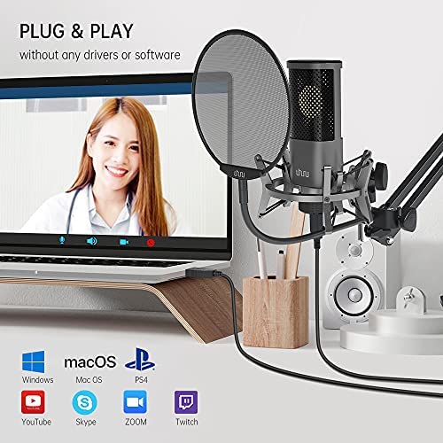 유튜브 방송 마이크 미국 uhuru UM-1000 Condensor USB Mic for PC, Singing-630536