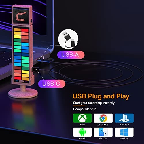 유튜브 방송 마이크 미국 comica RGB USB 콘덴서, 이득이 있는 RGB-UMIC Cardioid 콘덴서-630649