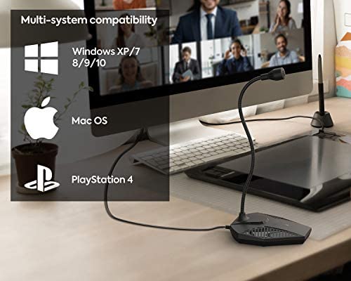 유튜브 방송 마이크 미국 USB 컴퓨터, PC/노트북용 CMTEK CM-G100 녹음, Mac/Windows 온라인 채팅-630762