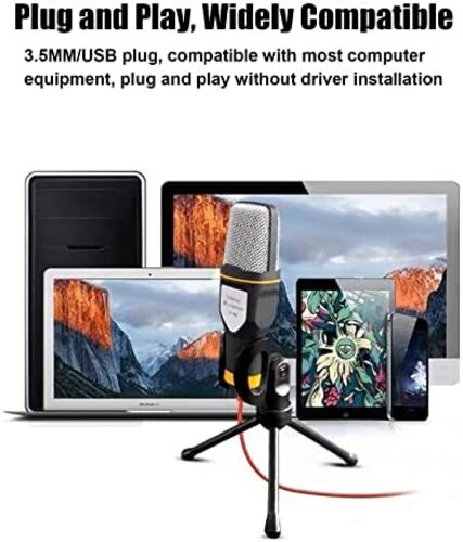 유튜브 방송 마이크 미국 USB 컴퓨터, 컴퓨터 데스크톱 노트북용 미끄럼 방지 스탠드-630691