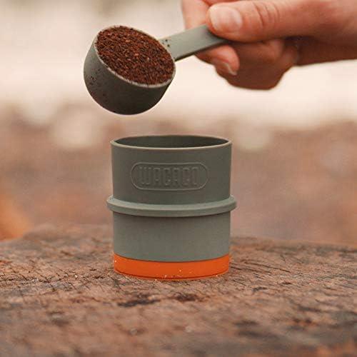 커피 그라인더 미국 WACACO Pipamoka 휴대용 메이커, 싱글 서브 양조기, 일체형 진공 압축기절연 여행용 머그잔-631716