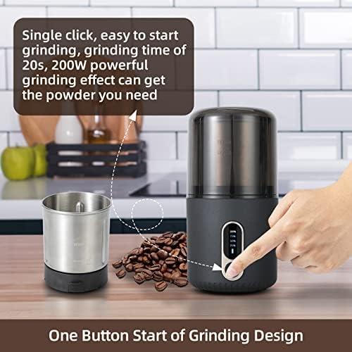 커피 그라인더 미국 LED 전원이 있는 무선 , 브러시가 200W 전기 강력 원두 -631706