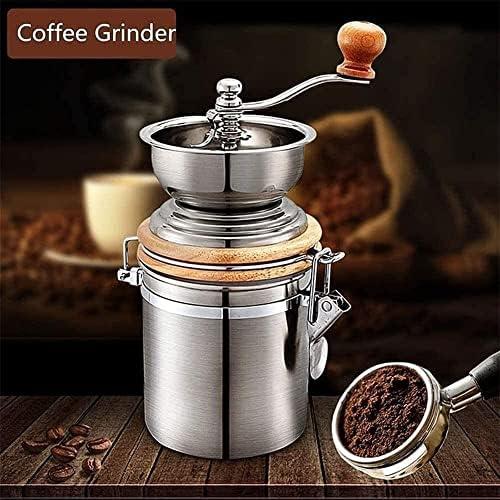 커피 그라인더 미국  머신, 에스프레소 머신 내구성 수동 스테인리스 조정 가능 거친 홈 오피스 휴대용-631903