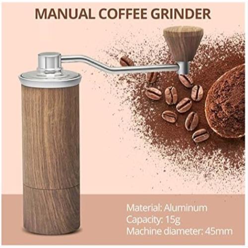커피 그라인더 미국 QARNBERG 핸드 분쇄기 휴대용 미니 콩 알루미늄-631829