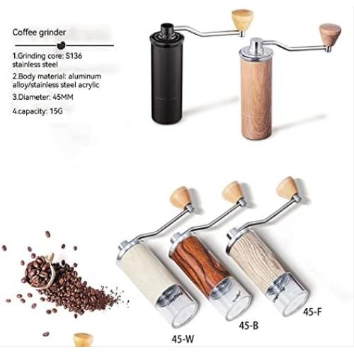커피 그라인더 미국 IEASekfj 에스프레소 머신 수동 45MM 알루미늄 밀러 15g 내구성 미니 휴대용 머신-631884