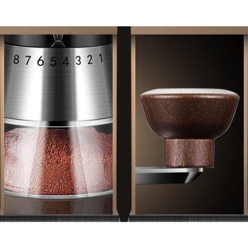 커피 그라인더 미국 57° 수동 빈 스테인리스 스틸 세라믹 버 15 조절 가능한 설정 대용량-631935