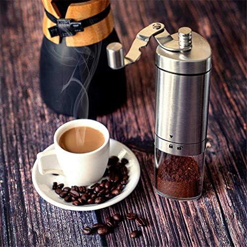 커피 그라인더 미국 QARNBERG 핸드 조정 가능한 조잡도 세트가 있는 수동 휴대용 작동 연마기-631929