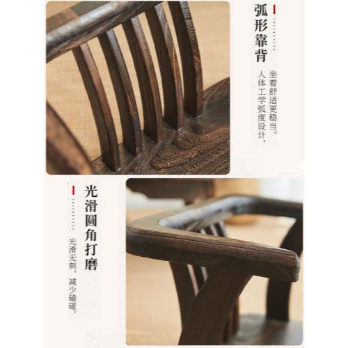 등받이 좌식의자 일본식 원목 안락의자 발코니 의자 침대