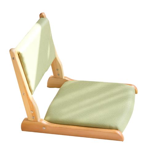 등받이 좌식의자 일본식 방석 원목 의자 접이 다리 없는 기숙사 침대