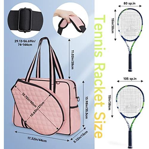 테니스 가방 백팩 미국 여성용 토트백, 피클볼 패들 세트용 탈부착 가능한 어깨끈-633337