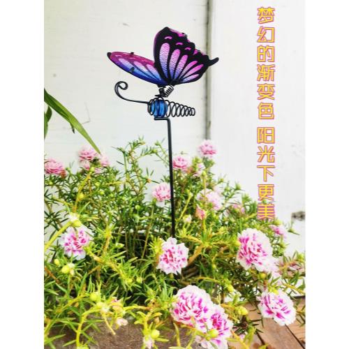 야외 조형 모형 나비 정원 장식 정원의 식물꽂이 테라스 베란다 조경철